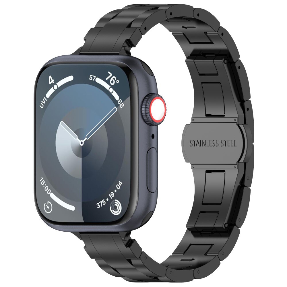 Slim Cinturino in titanio Apple Watch 45mm Series 9, nero