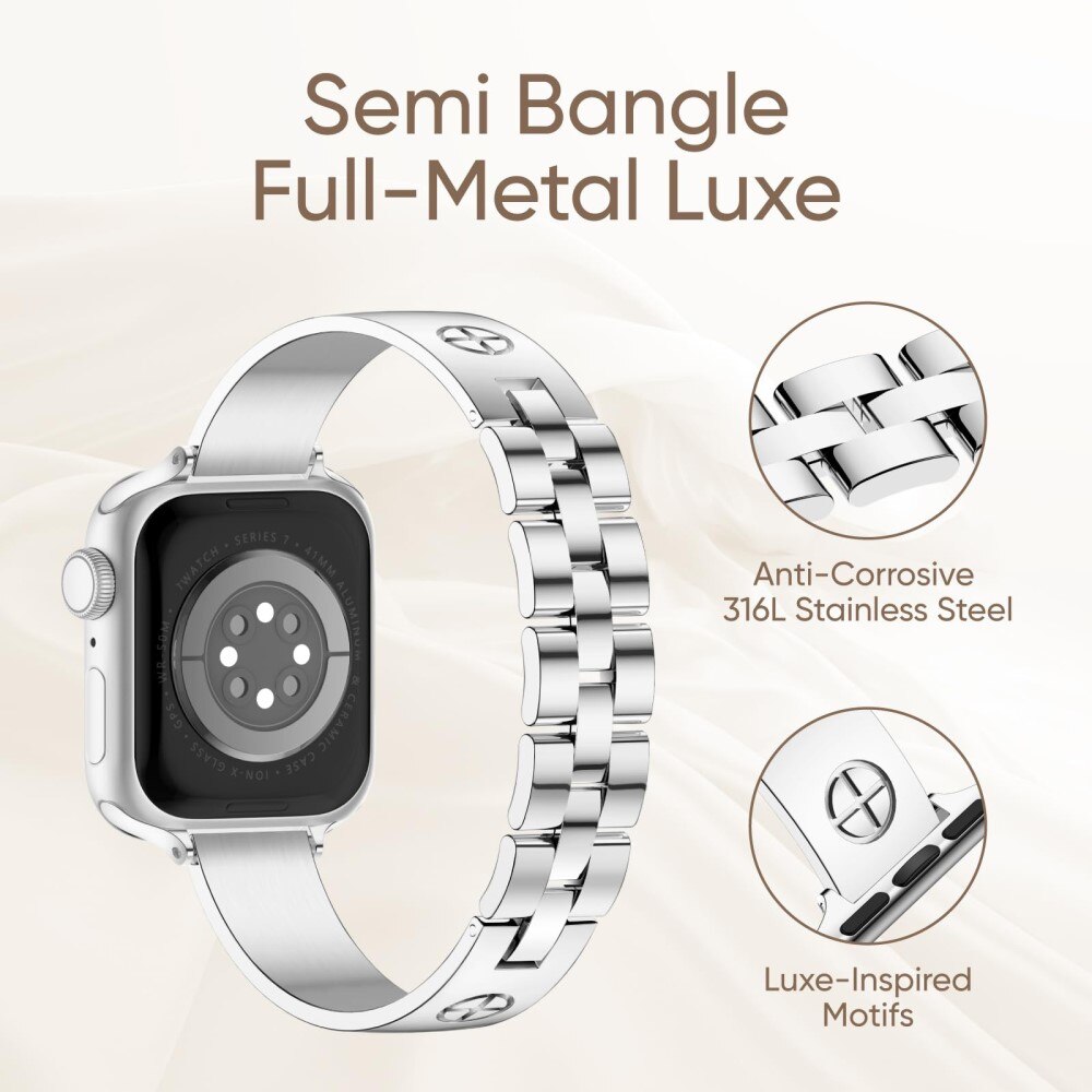 Cinturino Bangle Cross Apple Watch Series 10 42mm, oro