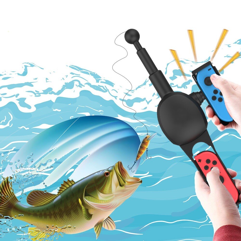 Canna da Pesca Joy-Con per Nintendo Switch nero