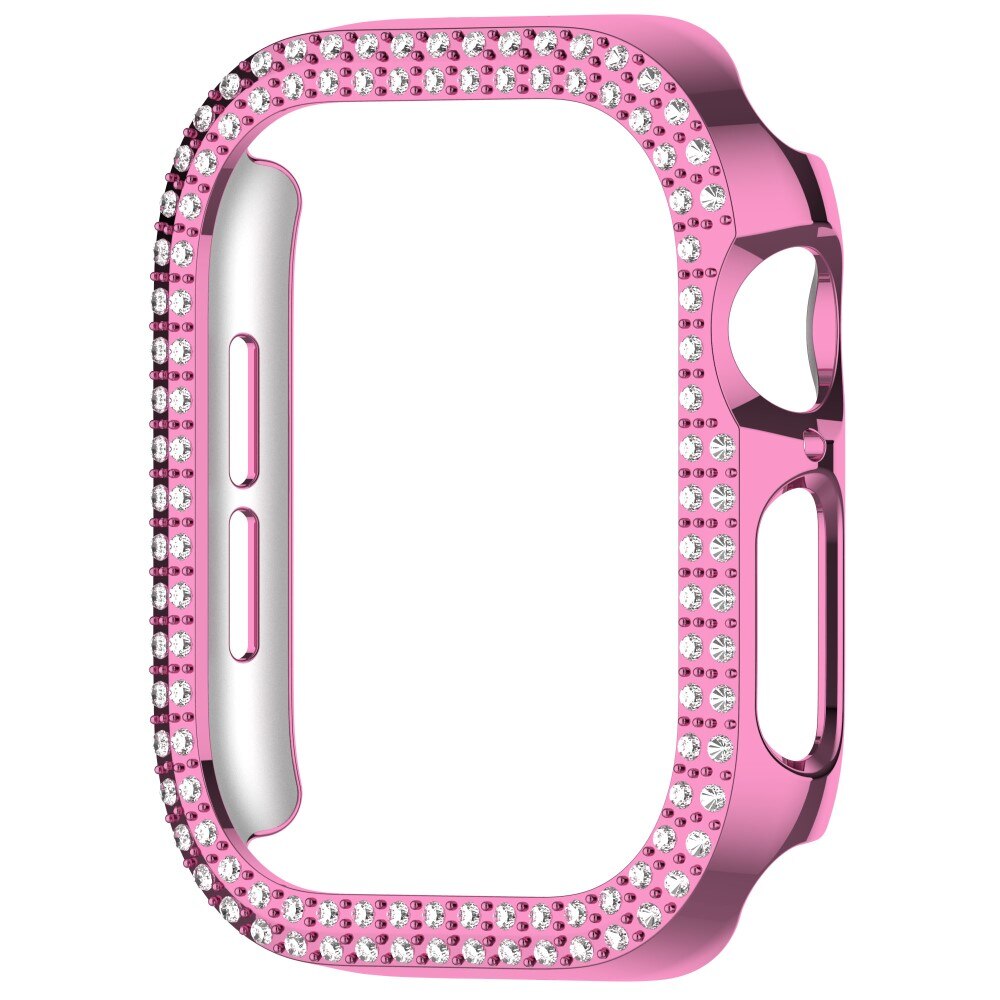 Cover Rhinestone Apple Watch Series 10 42mm rosa