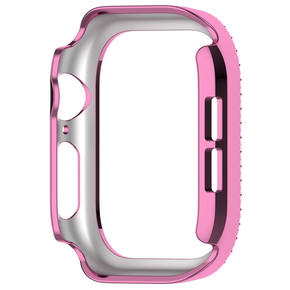 Cover Rhinestone Apple Watch Series 10 42mm rosa