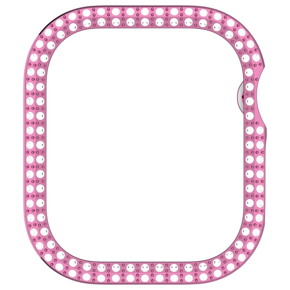 Cover Rhinestone Apple Watch Series 10 42mm rosa