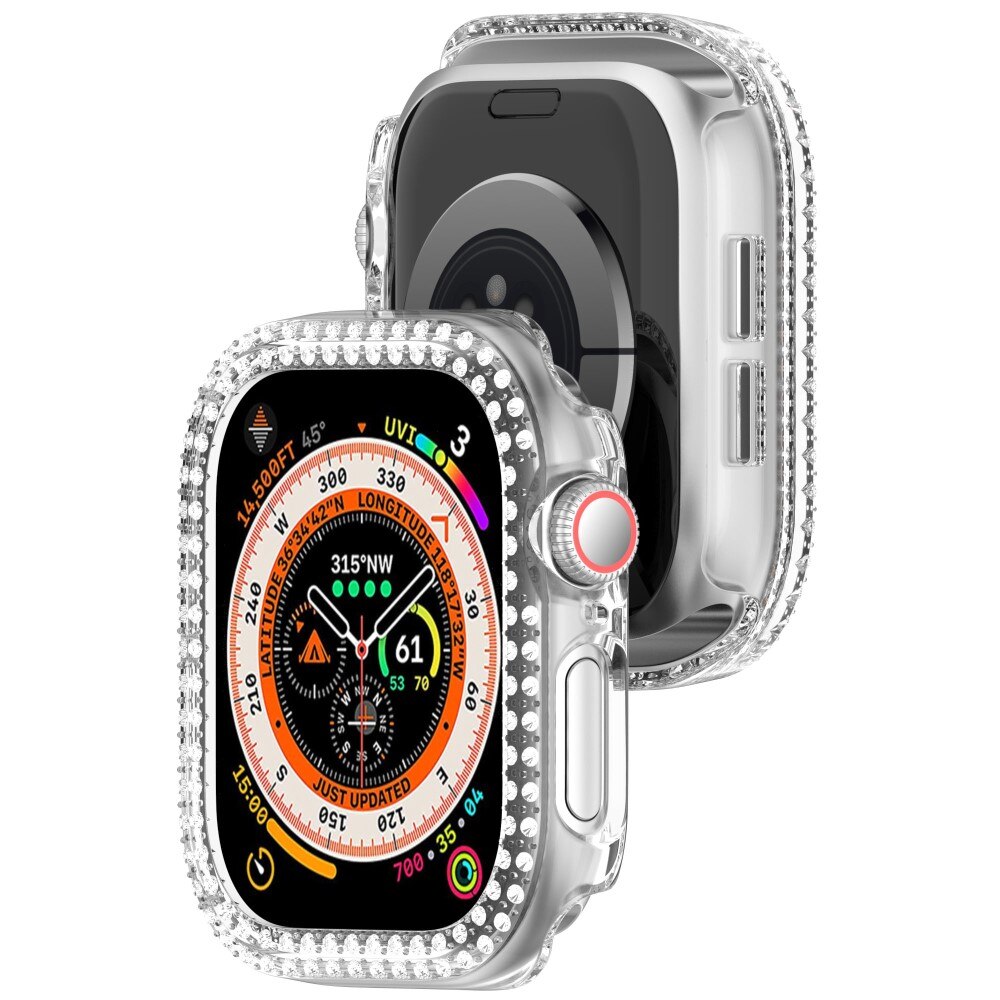 Cover Rhinestone Apple Watch Series 10 42mm trasparente