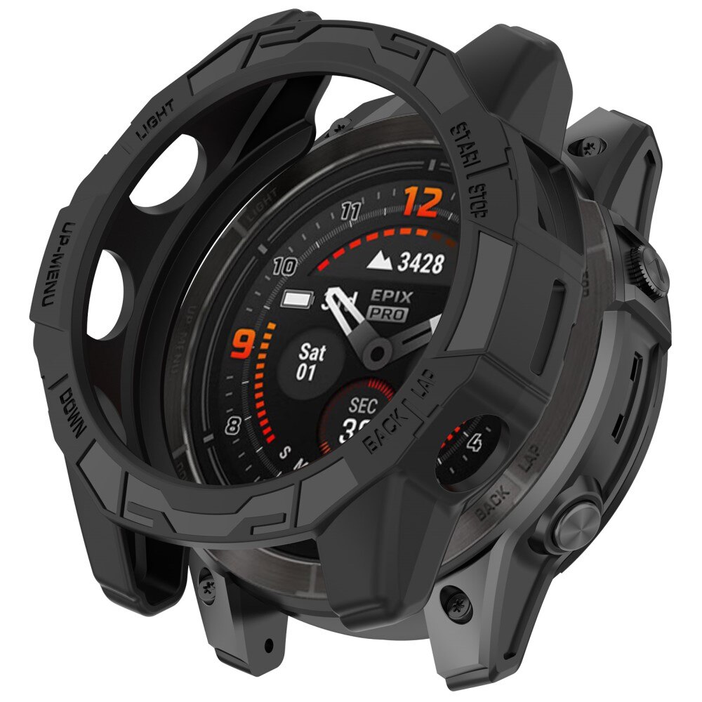 Cover TPU Garmin Fenix E 47mm nero