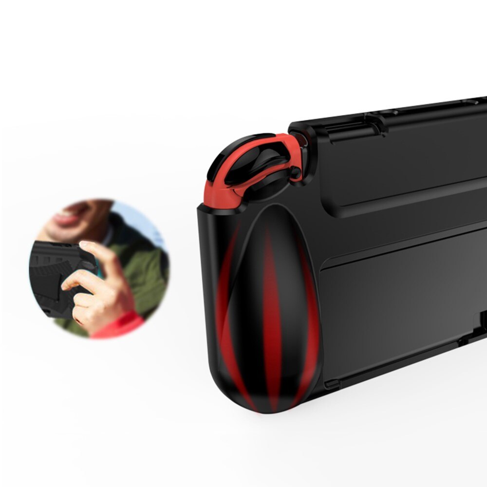 Cover TPU Nintendo Switch OLED, nero