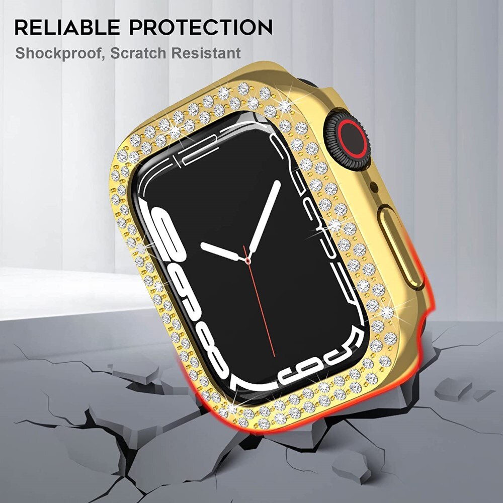 Cover Rhinestone Apple Watch 45mm Series 9 oro