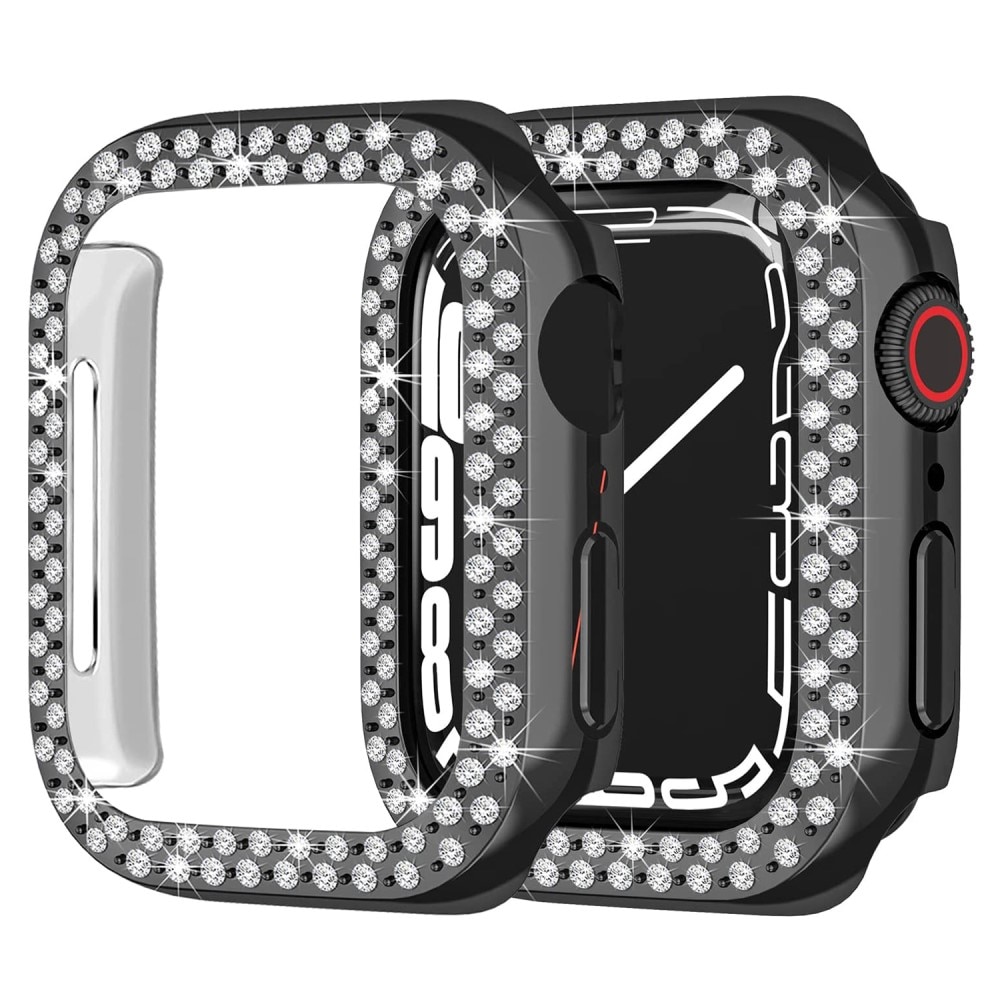 Cover Rhinestone Apple Watch 45mm Series 8 Nero