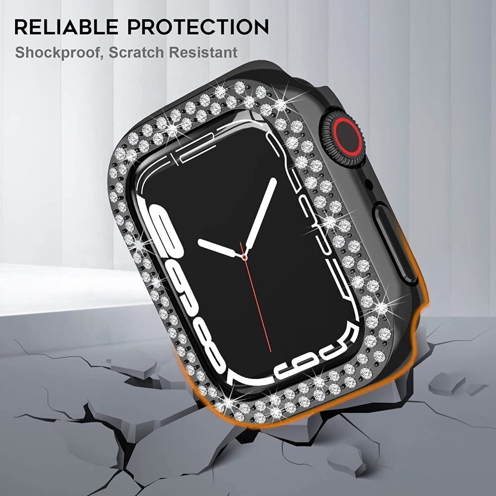 Cover Rhinestone Apple Watch SE 44mm nero