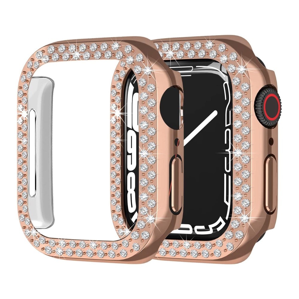 Cover Rhinestone Apple Watch SE 44mm oro rosa