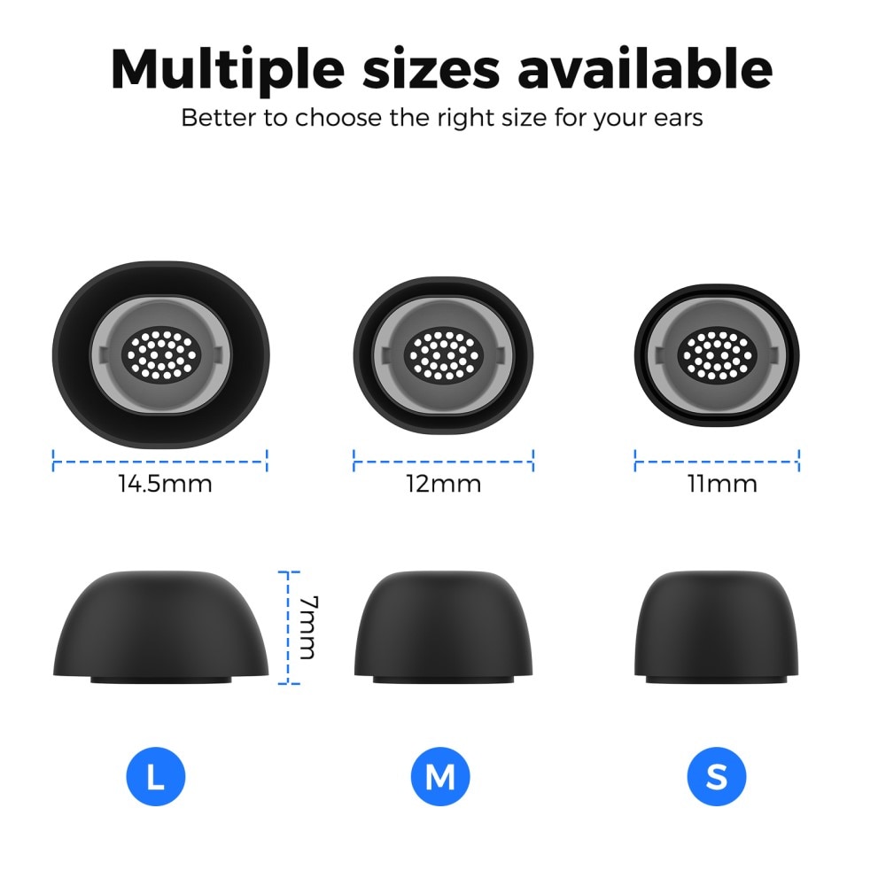 Ear Tips (3-pack) Samsung Galaxy Buds 3 Pro nero