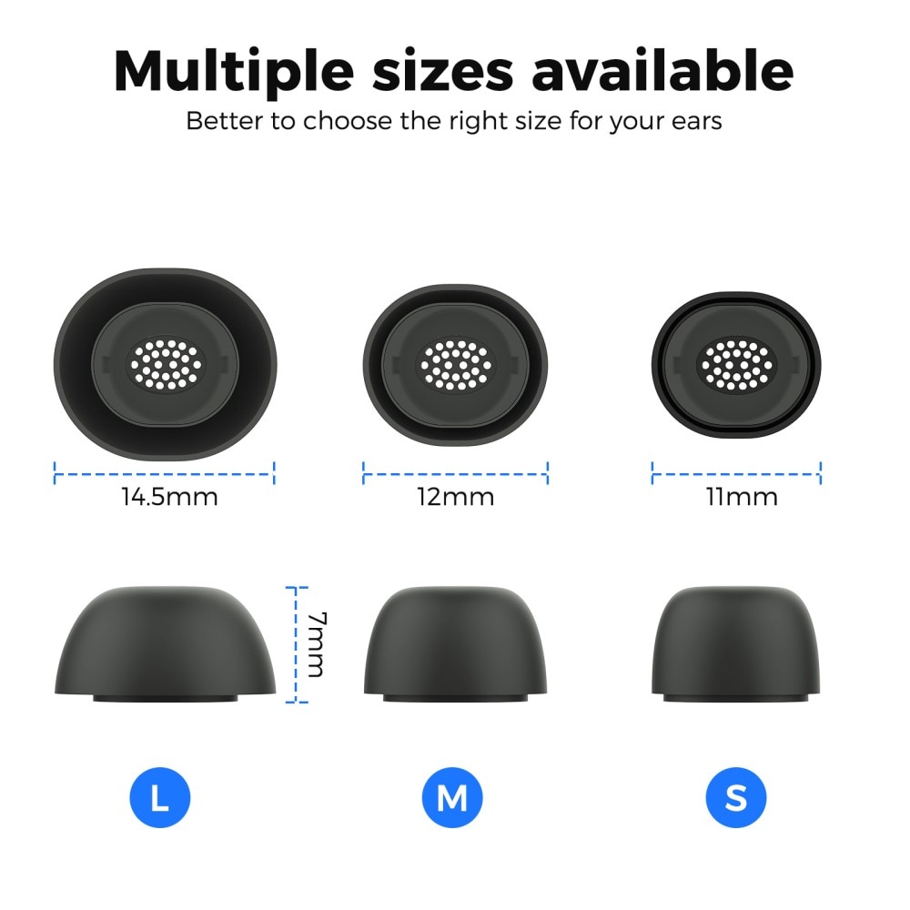 Ear Tips (3-pack) Samsung Galaxy Buds 3 Pro nero