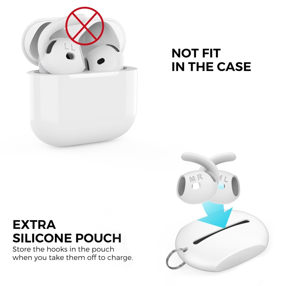 Sport Earhooks Apple AirPods 4 bianco