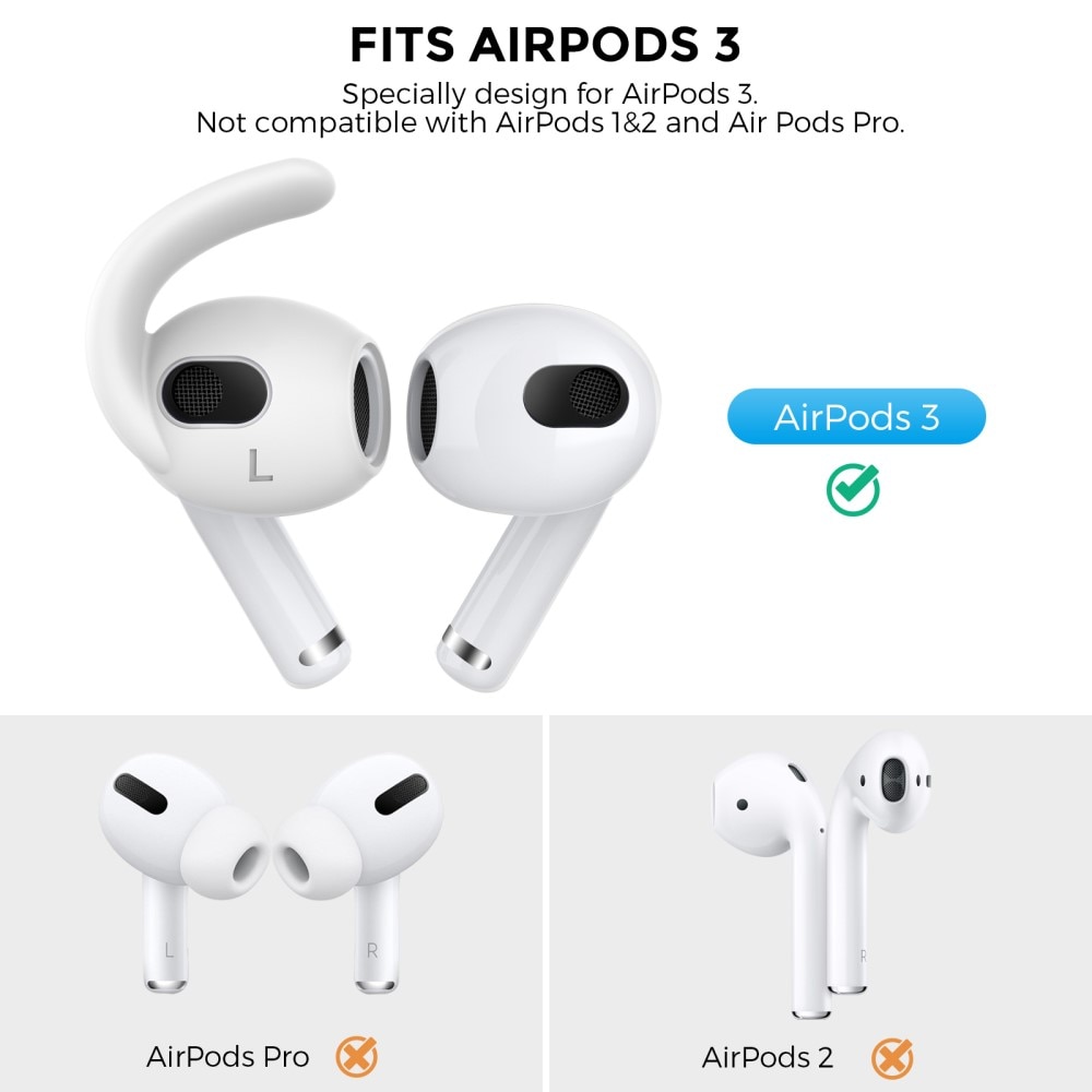 Sport Earhooks Apple AirPods 3 bianco