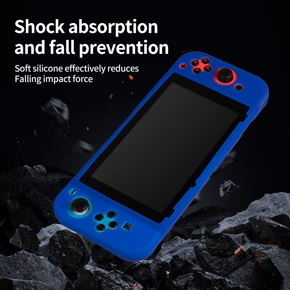 Cover in silicone Nintendo , nero