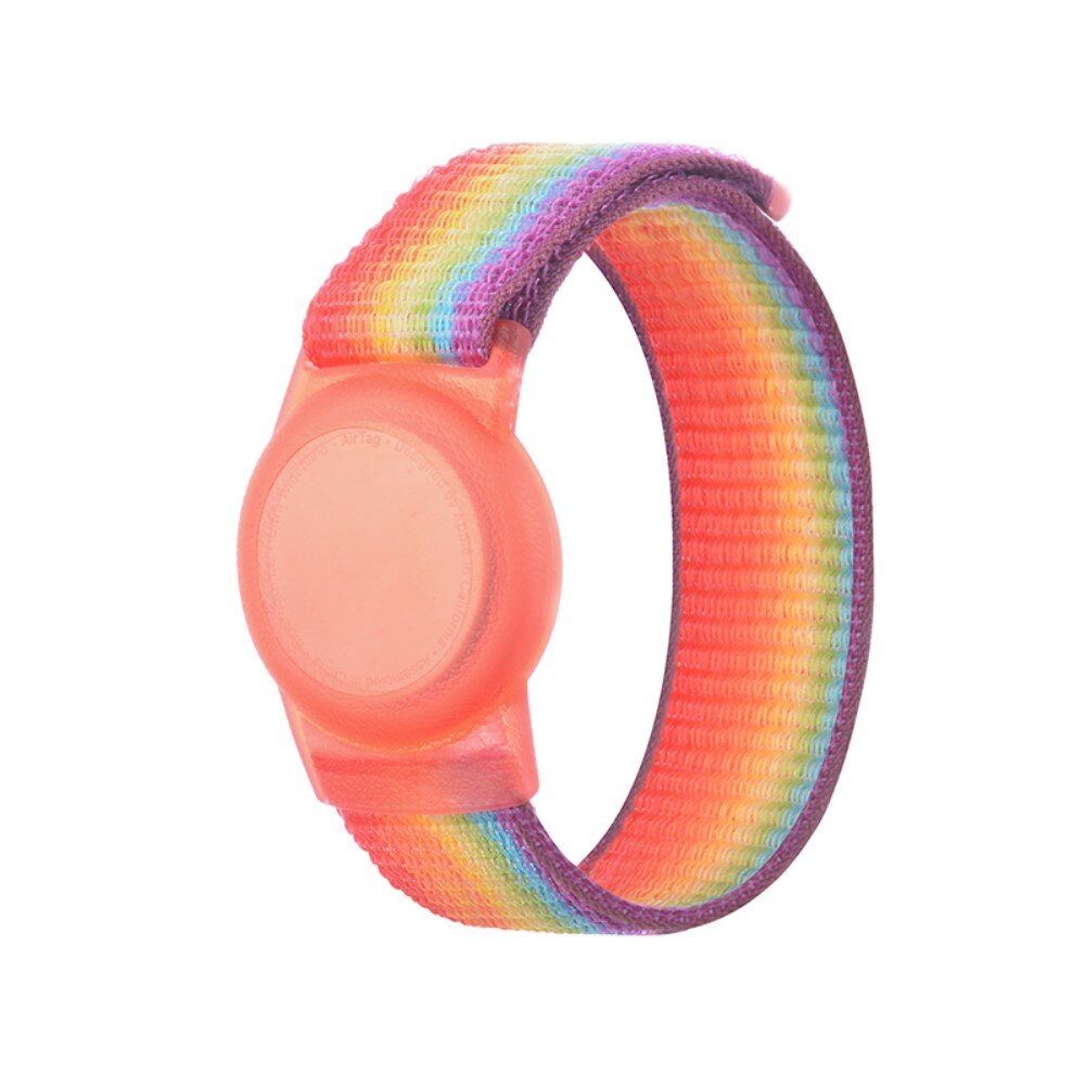 Cinturino in nylon per bambini Apple AirTag, Arcobaleno