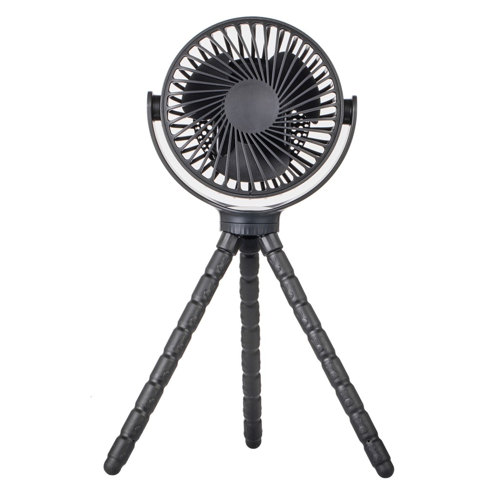 Ventilatore portatile con gambe flessibili, Nero