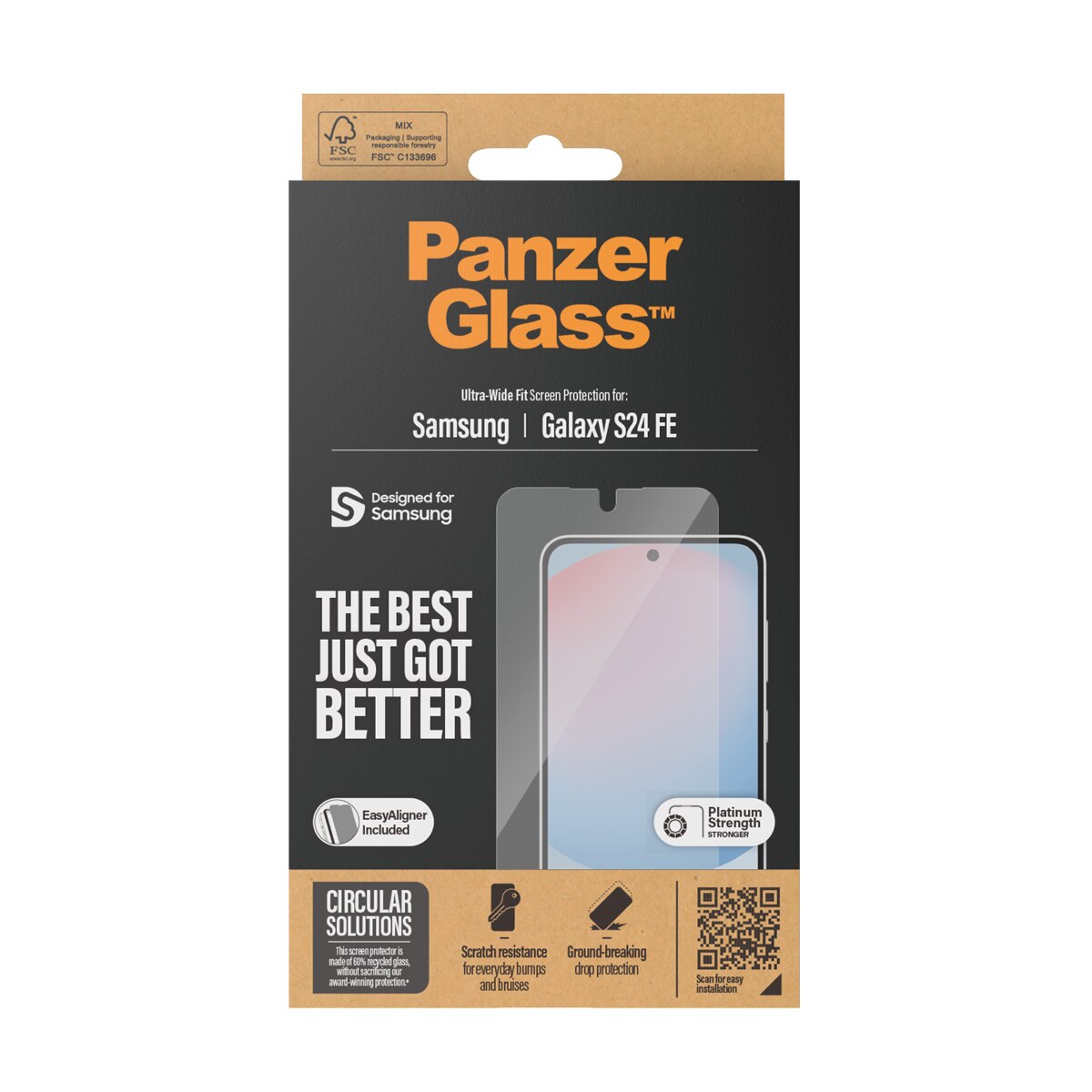 Samsung Galaxy S24 FE Screen Protector (with EasyAligner) Ultra Wide Fit