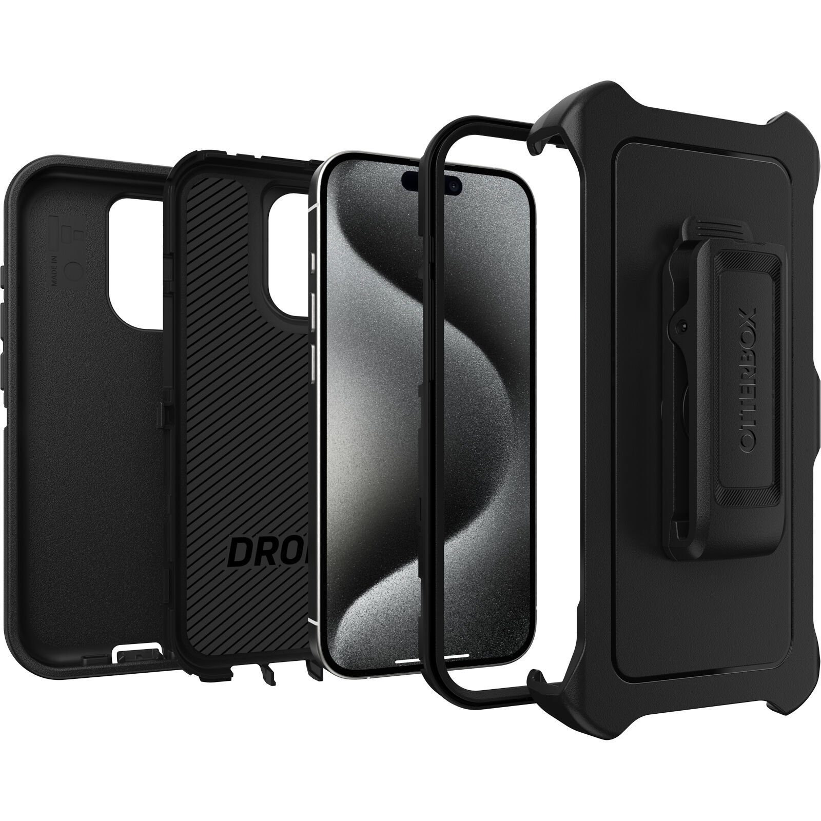 Cover Defender iPhone 15 Pro Black