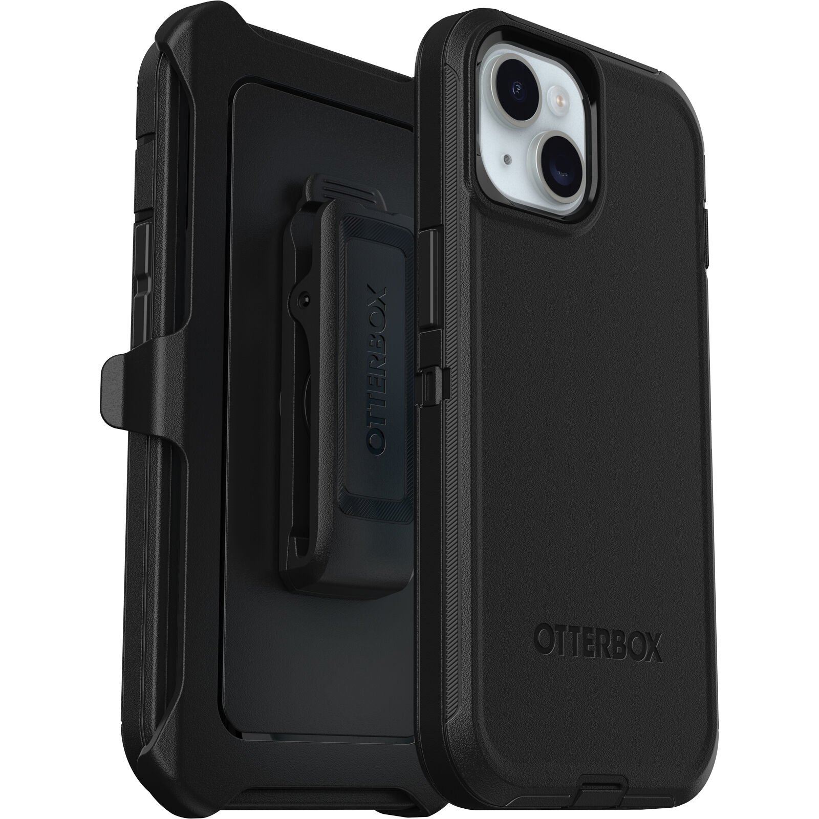 Cover Defender iPhone 15 nero