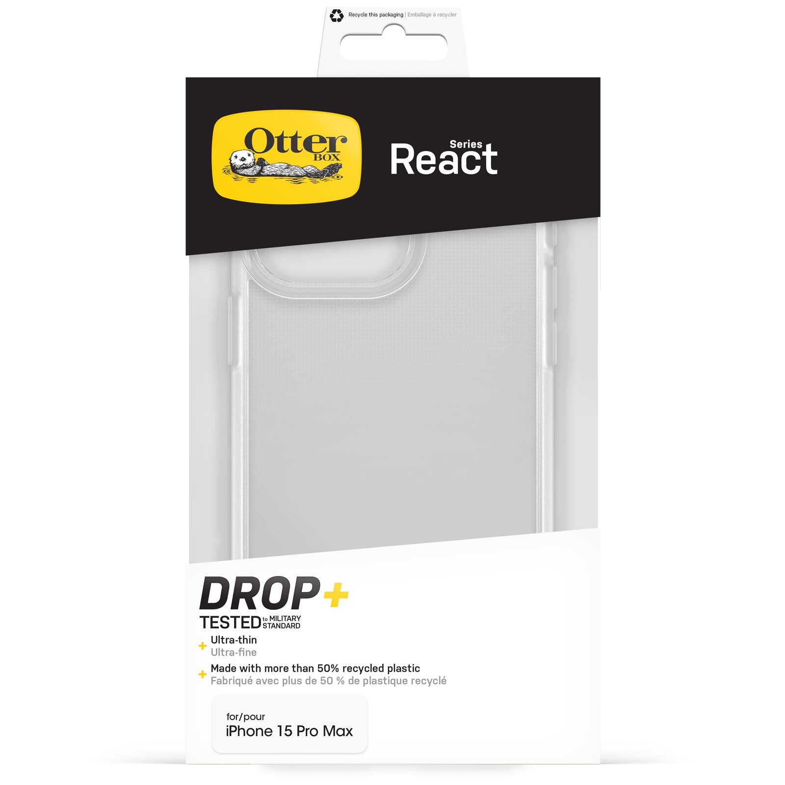 Cover React iPhone 15 Pro Max Clear