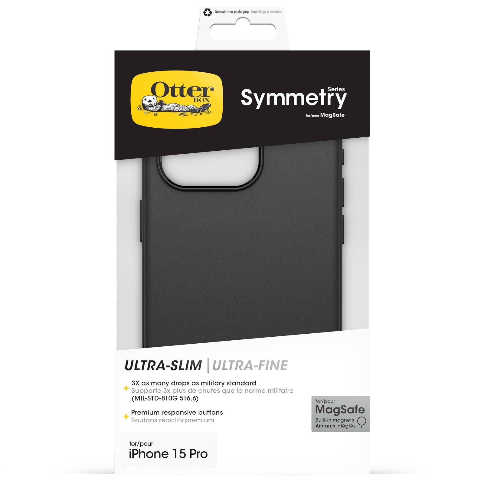 Cover Symmetry Plus MagSafe iPhone 15 Pro Black