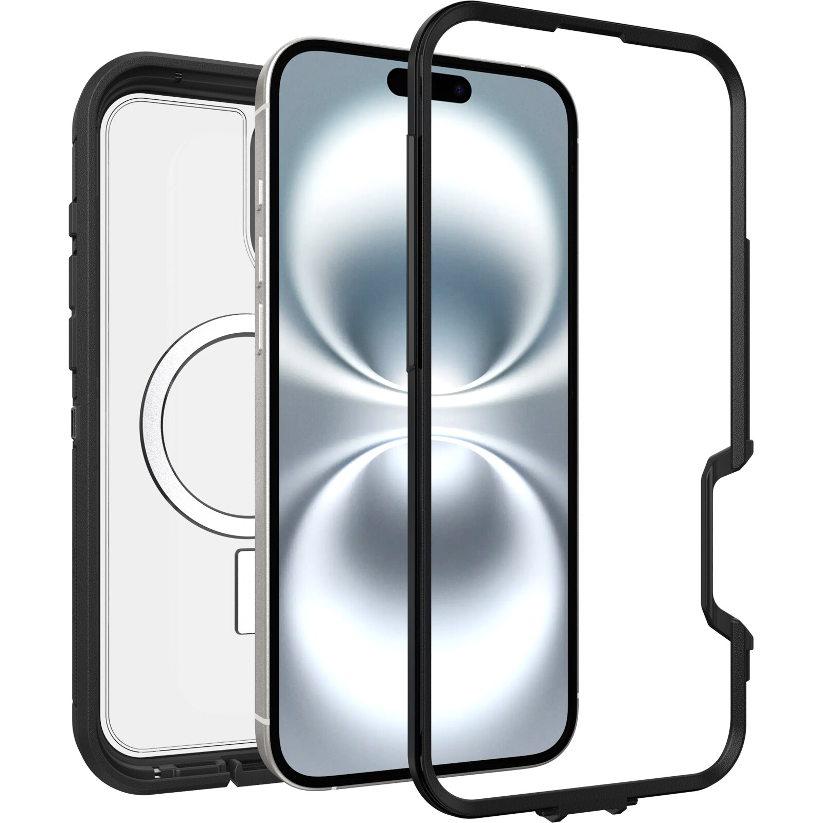 Cover Defender XT iPhone 16 Plus Clear/Black