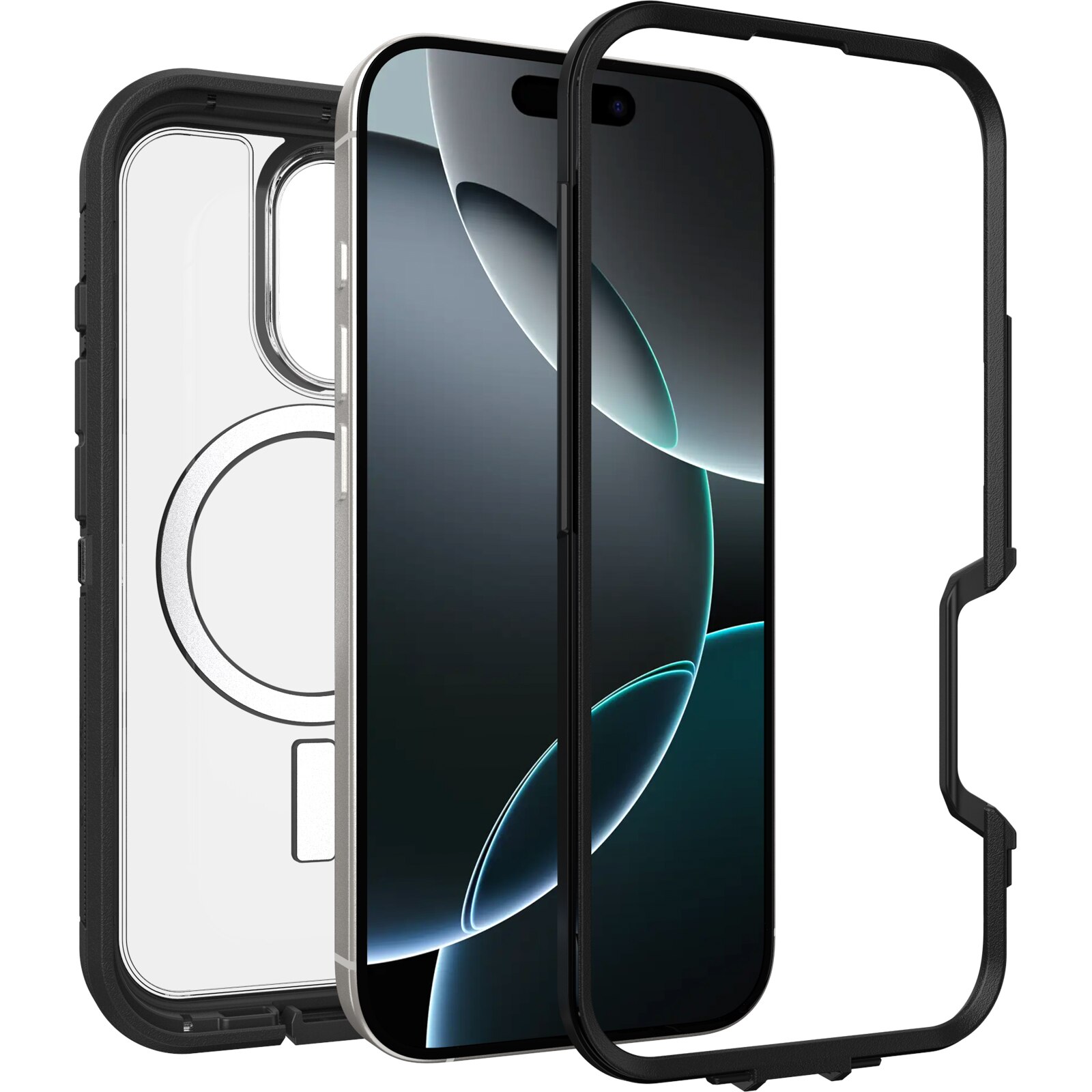 Cover Defender XT iPhone 16 Pro Clear/Black