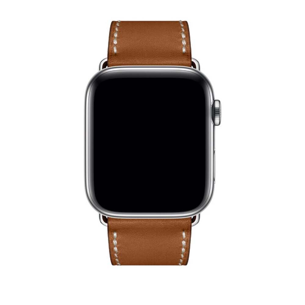 Cinturino in pelle Apple Watch Series 10 42mm cognac