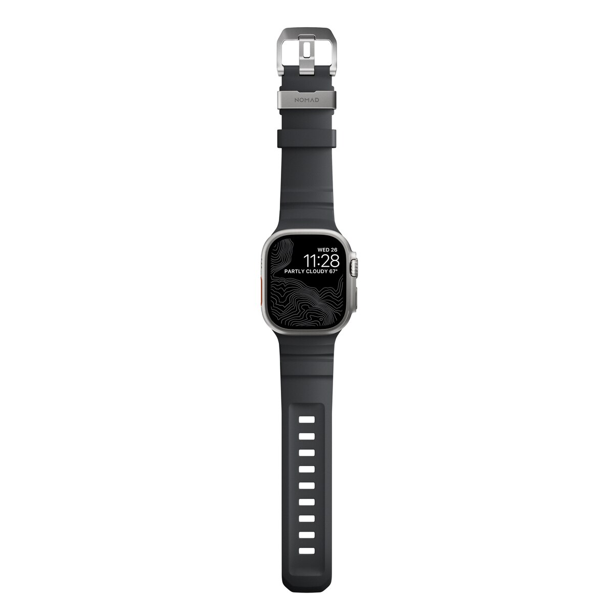 Rocky Point Band Apple Watch Series 8 45mm Storm (Natural Hardware)