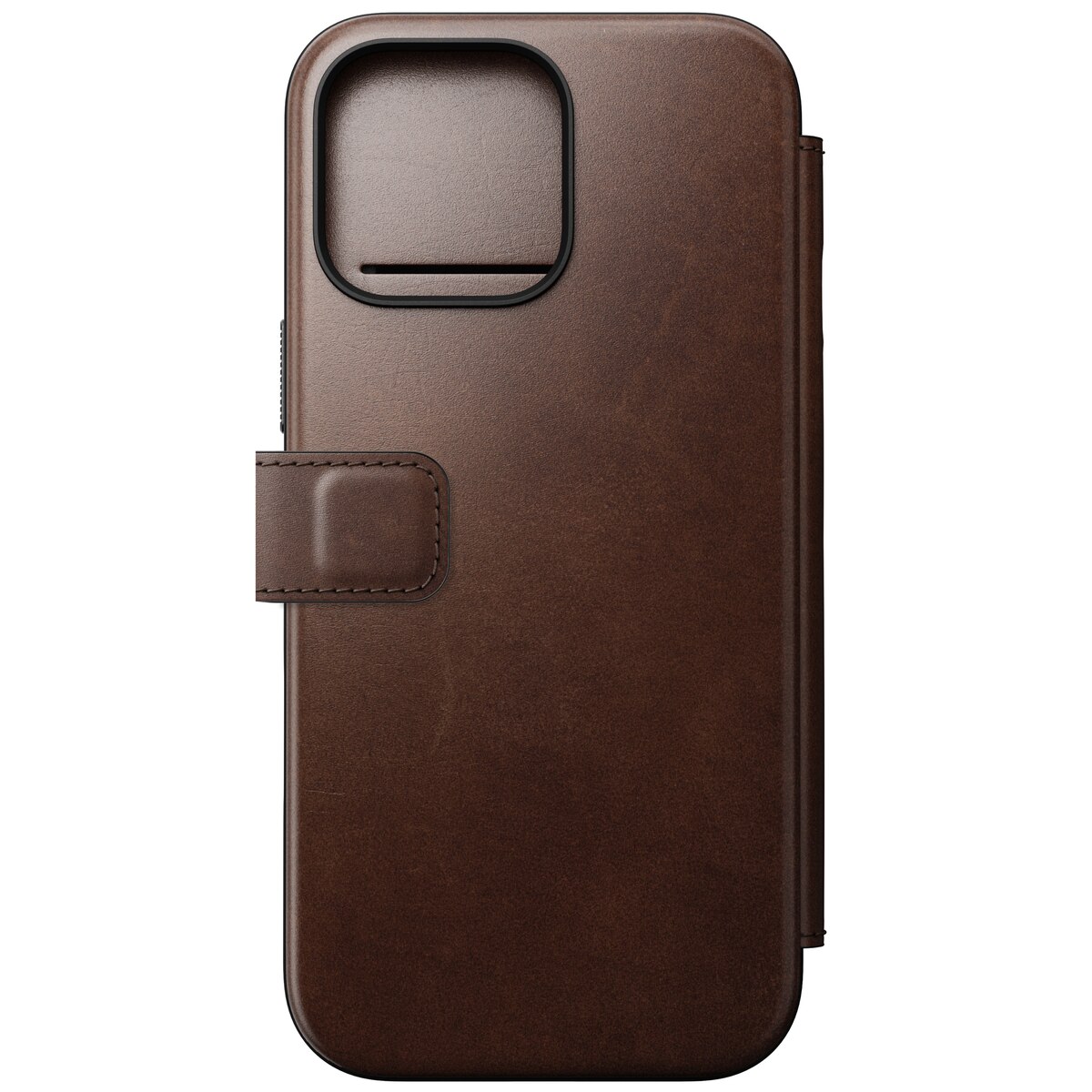 Modern Horween Leather Folio MagSafe iPhone 16 Pro Max Rustic Brown