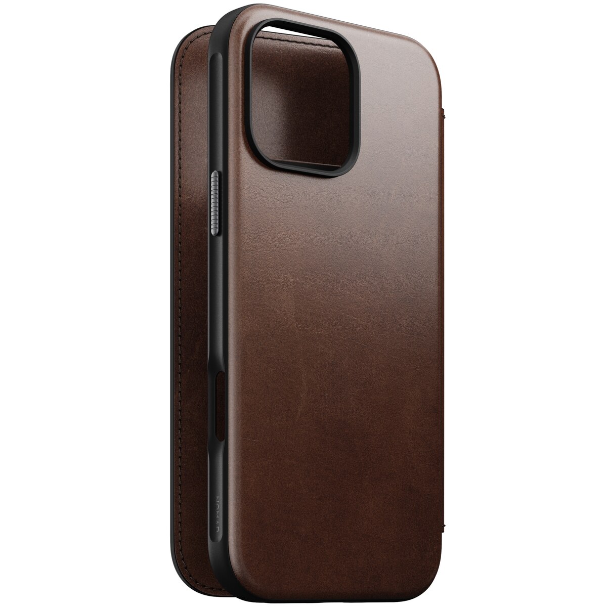 Modern Horween Leather Folio MagSafe iPhone 16 Pro Max Rustic Brown