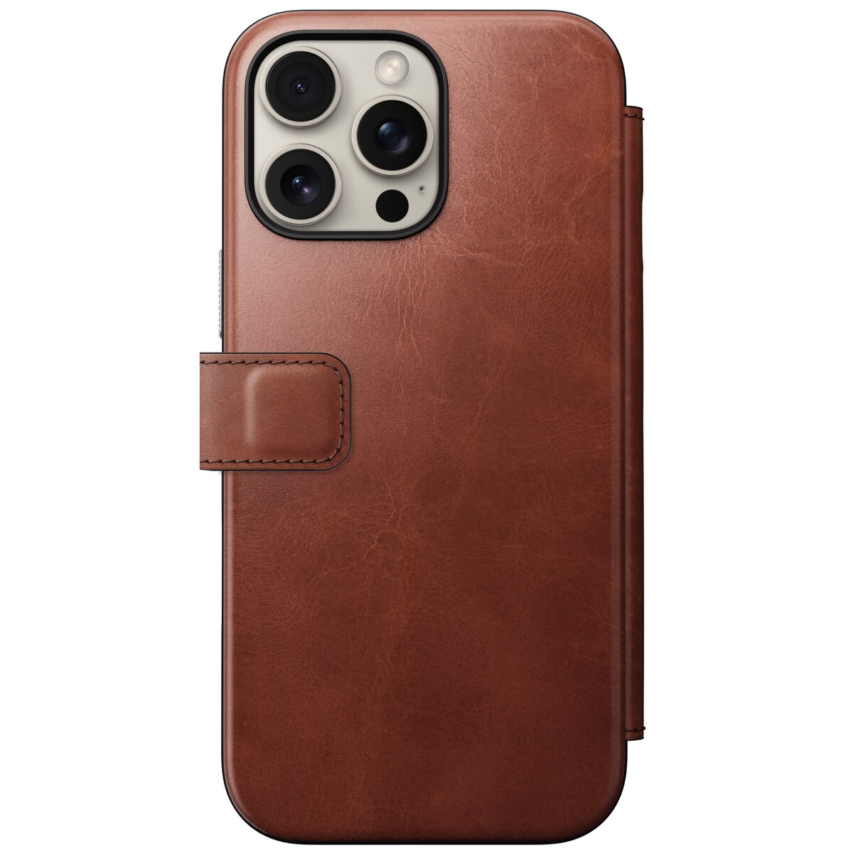 Modern Horween Leather Folio MagSafe iPhone 16 Pro Max Olde Dublin