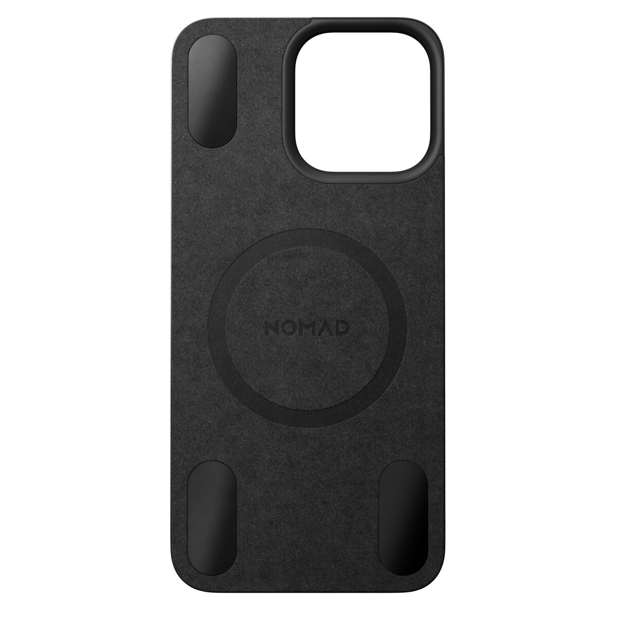 Magnetic Leather Back iPhone 15 Pro Max Black