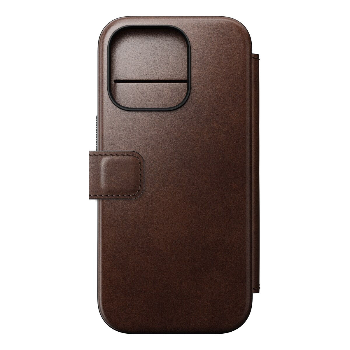 Modern Horween Leather Folio MagSafe iPhone 16 Pro Rustic Brown