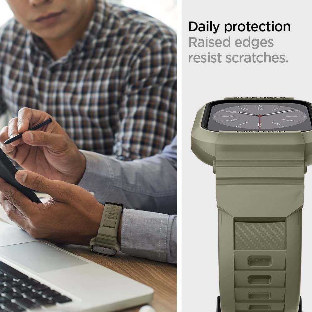 Cover Rugged Armor Pro Apple Watch SE 44mm Vintage Khaki