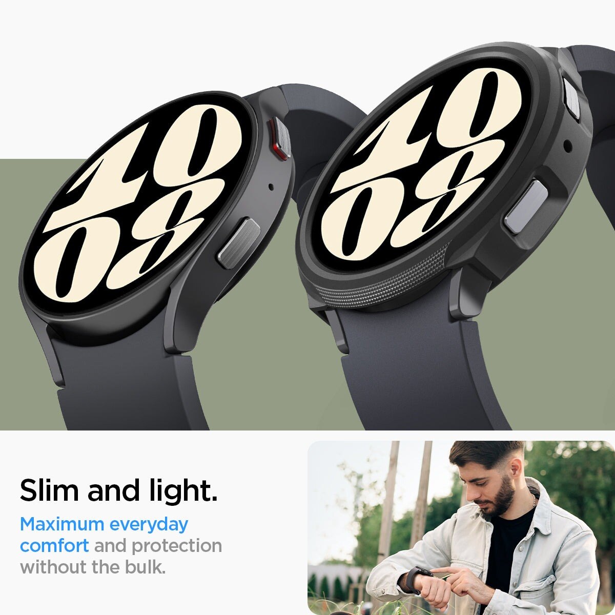 Cover Liquid Air Samsung Galaxy Watch 6 40mm nero