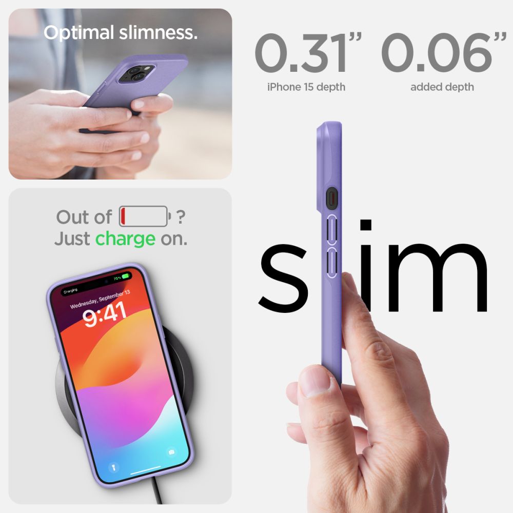 Cover Thin Fit iPhone 15 Iris Purple