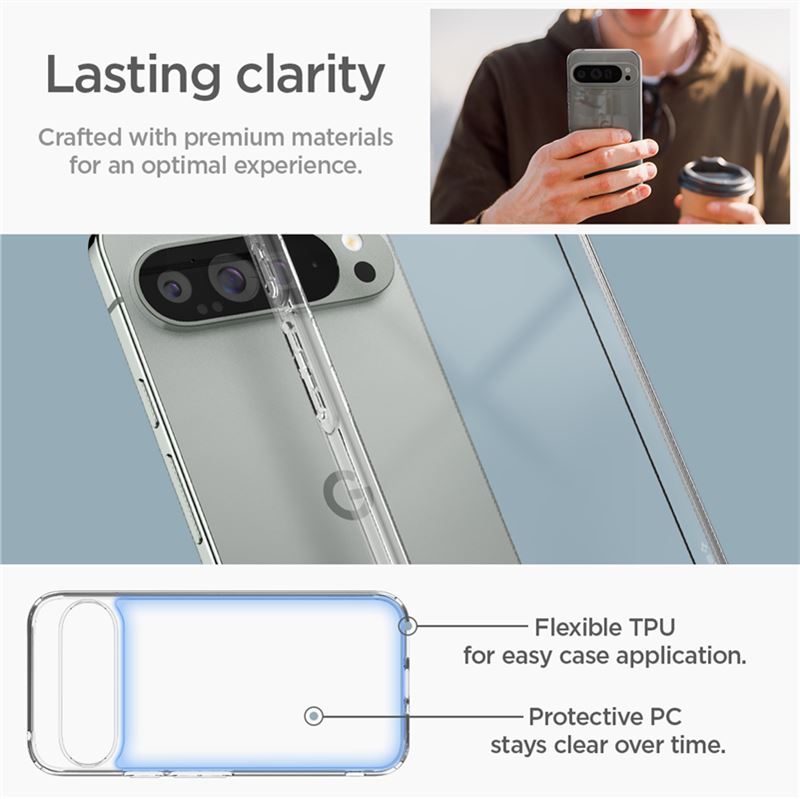 Cover Ultra Hybrid Google Pixel 9 Pro XL Crystal Clear