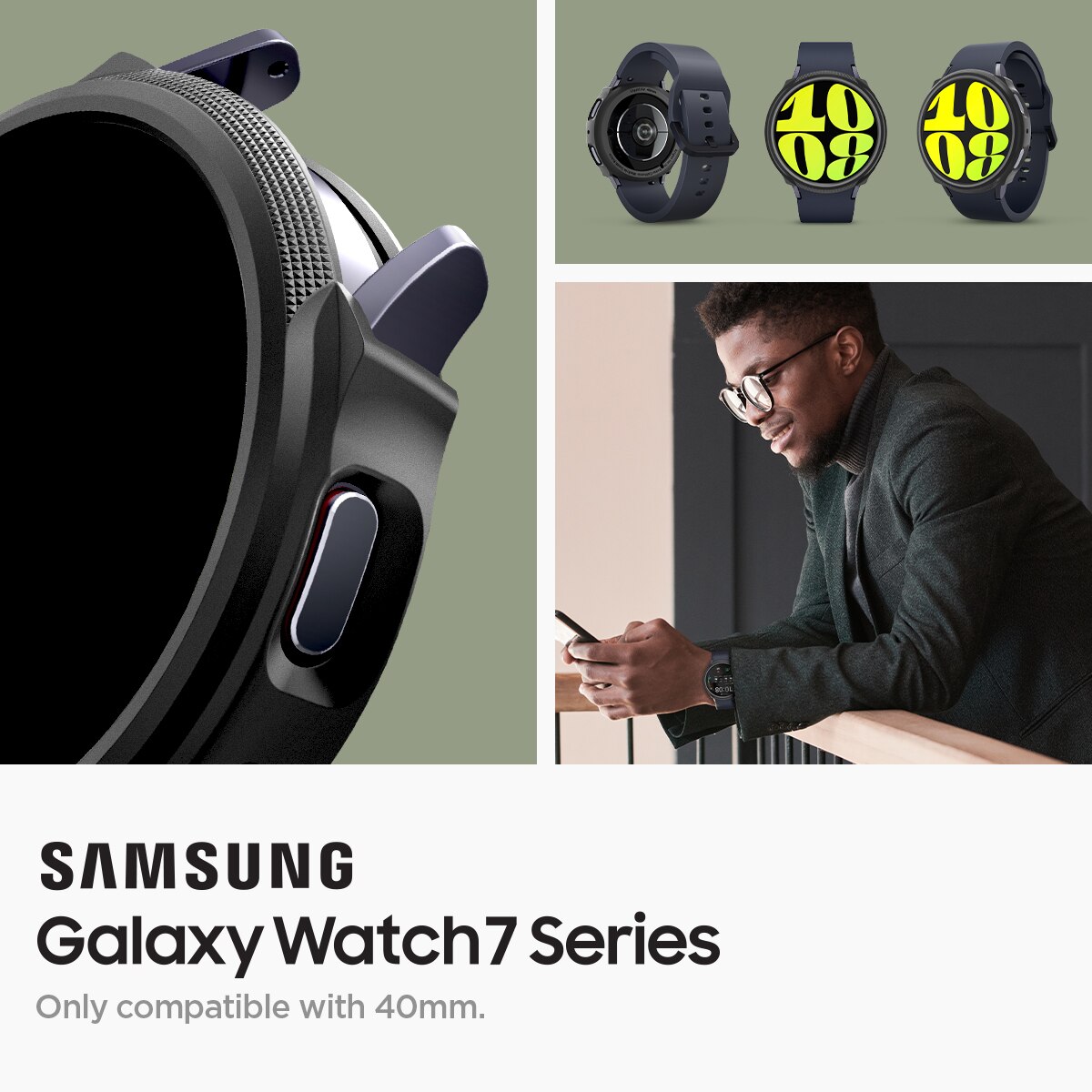 Cover Liquid Air Samsung Galaxy Watch 7 40mm Black