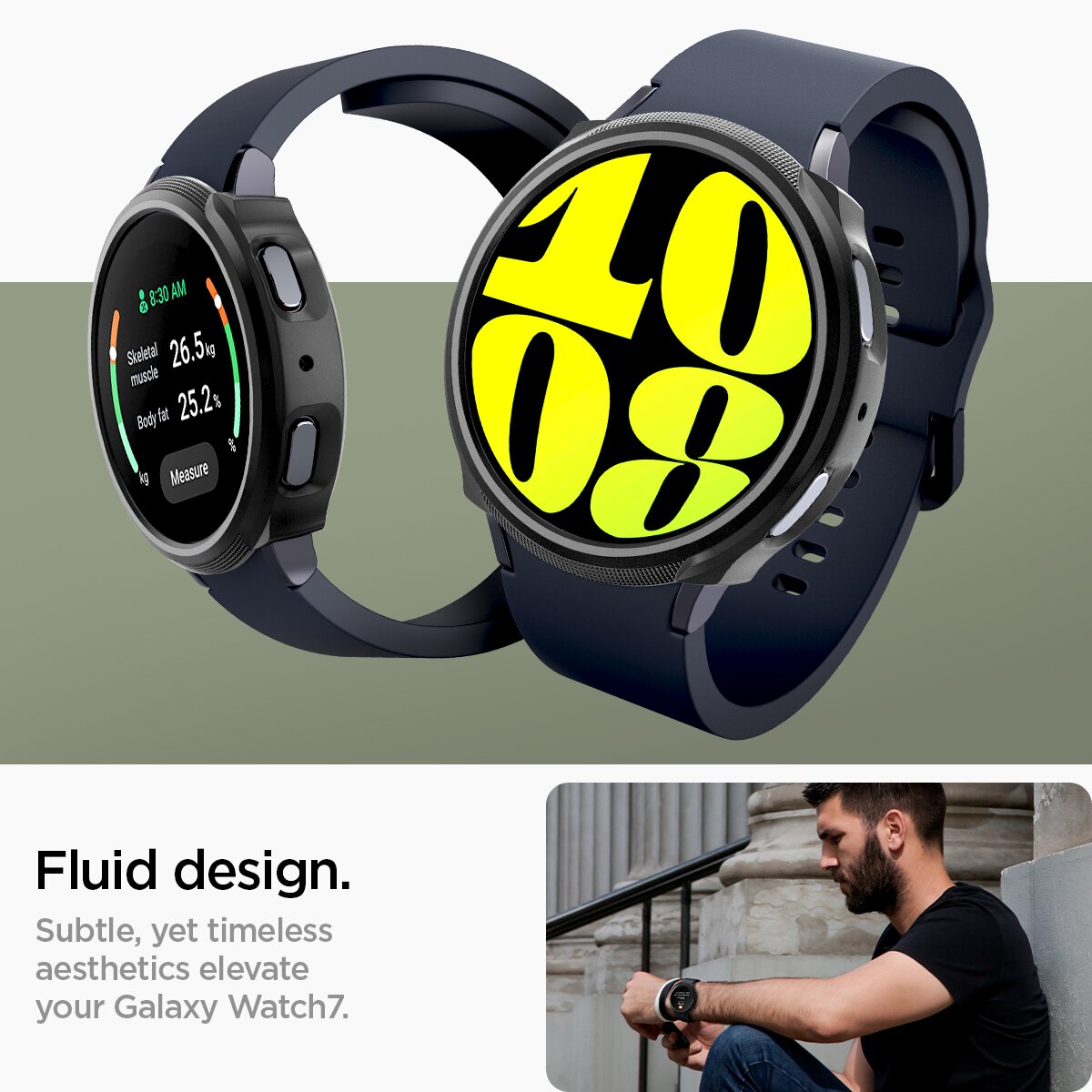 Cover Liquid Air Samsung Galaxy Watch 7 40mm Black