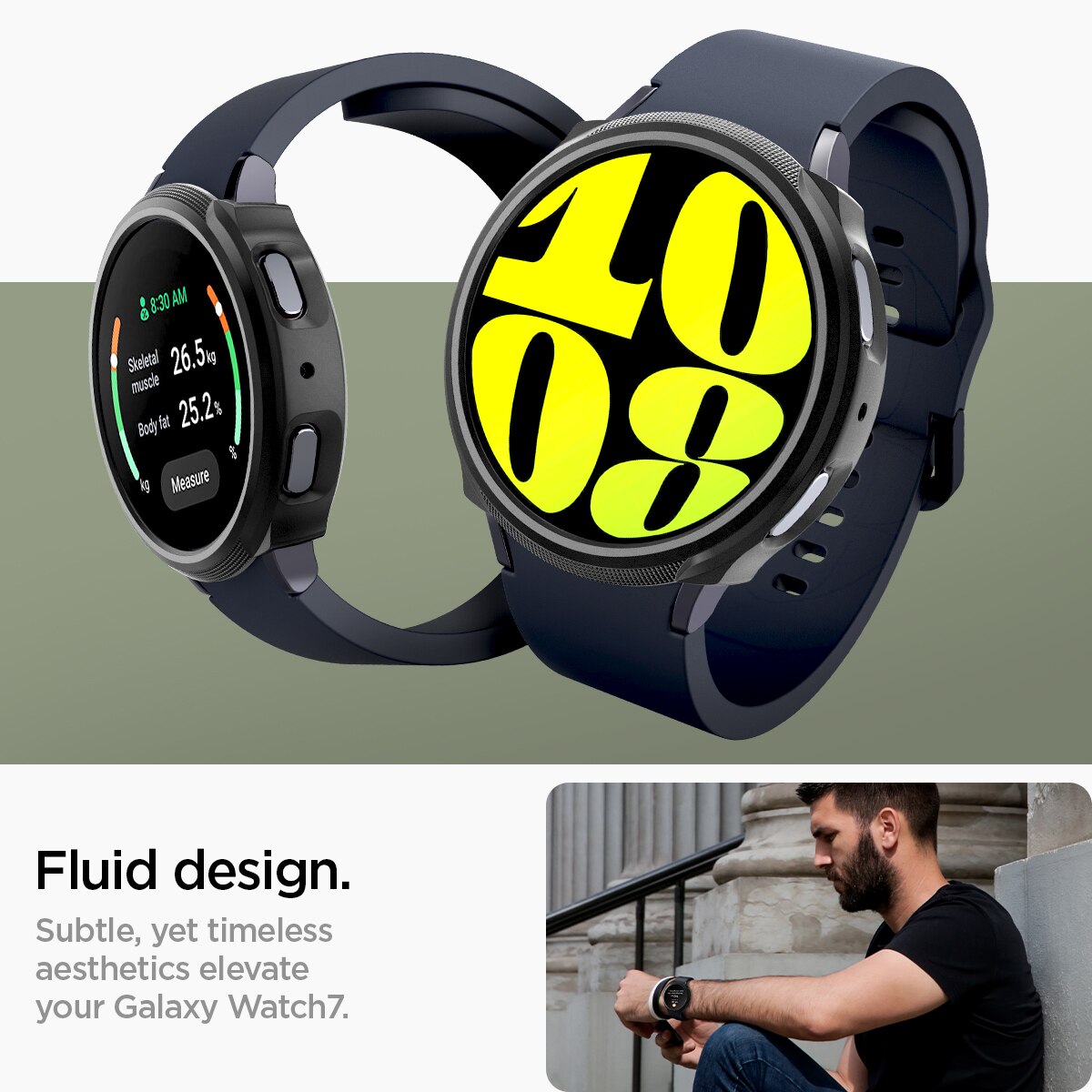 Cover Liquid Air Samsung Galaxy Watch 7 44mm Black