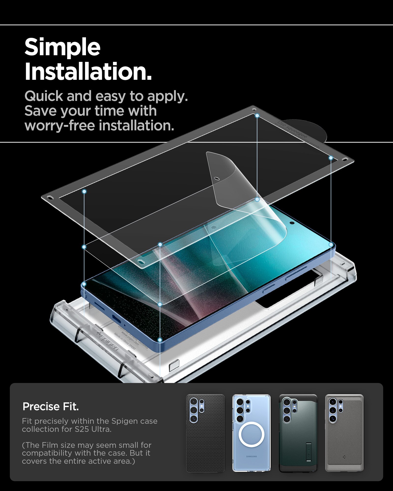 Proteggischermo EliteShield EZ Fit  Samsung Galaxy S25 Ultra