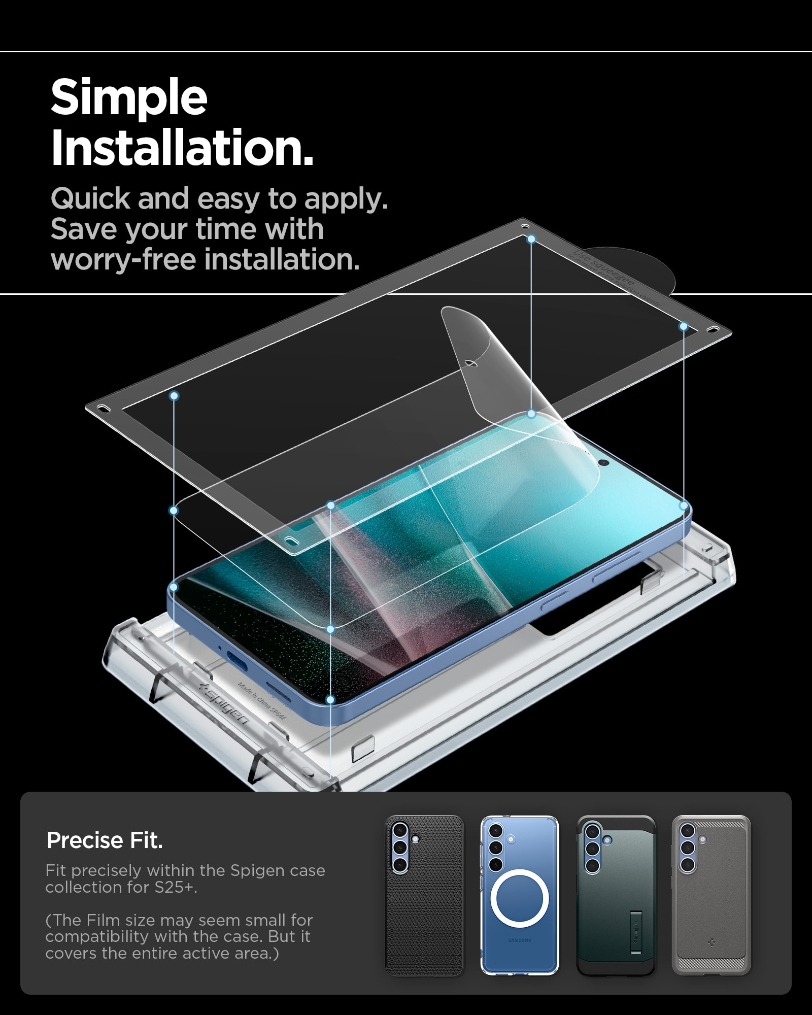 Proteggischermo EliteShield EZ Fit  Samsung Galaxy S25 Plus