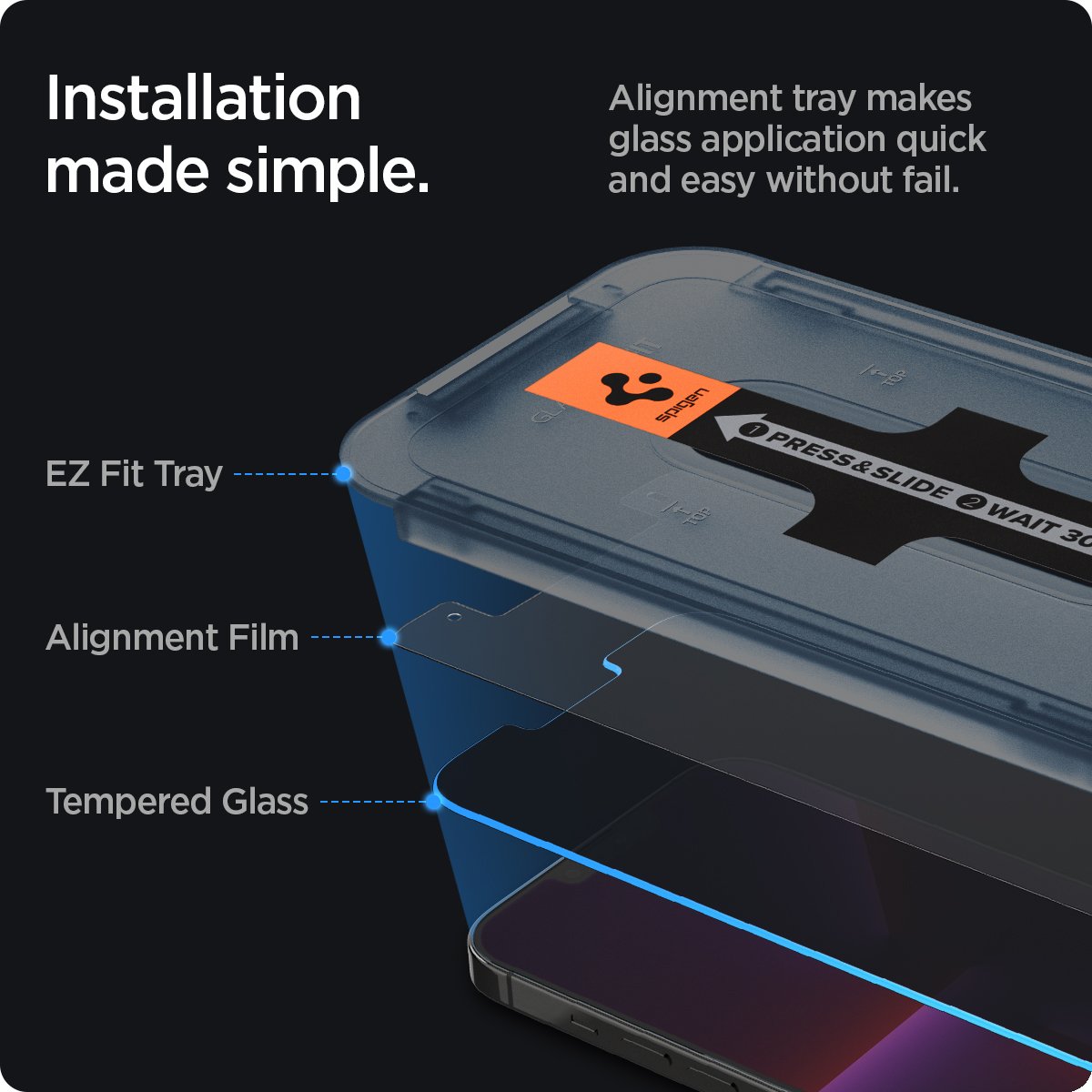 Screen Protector GLAS.tR EZ Fit (2 pezzi) iPhone 13 Pro Max