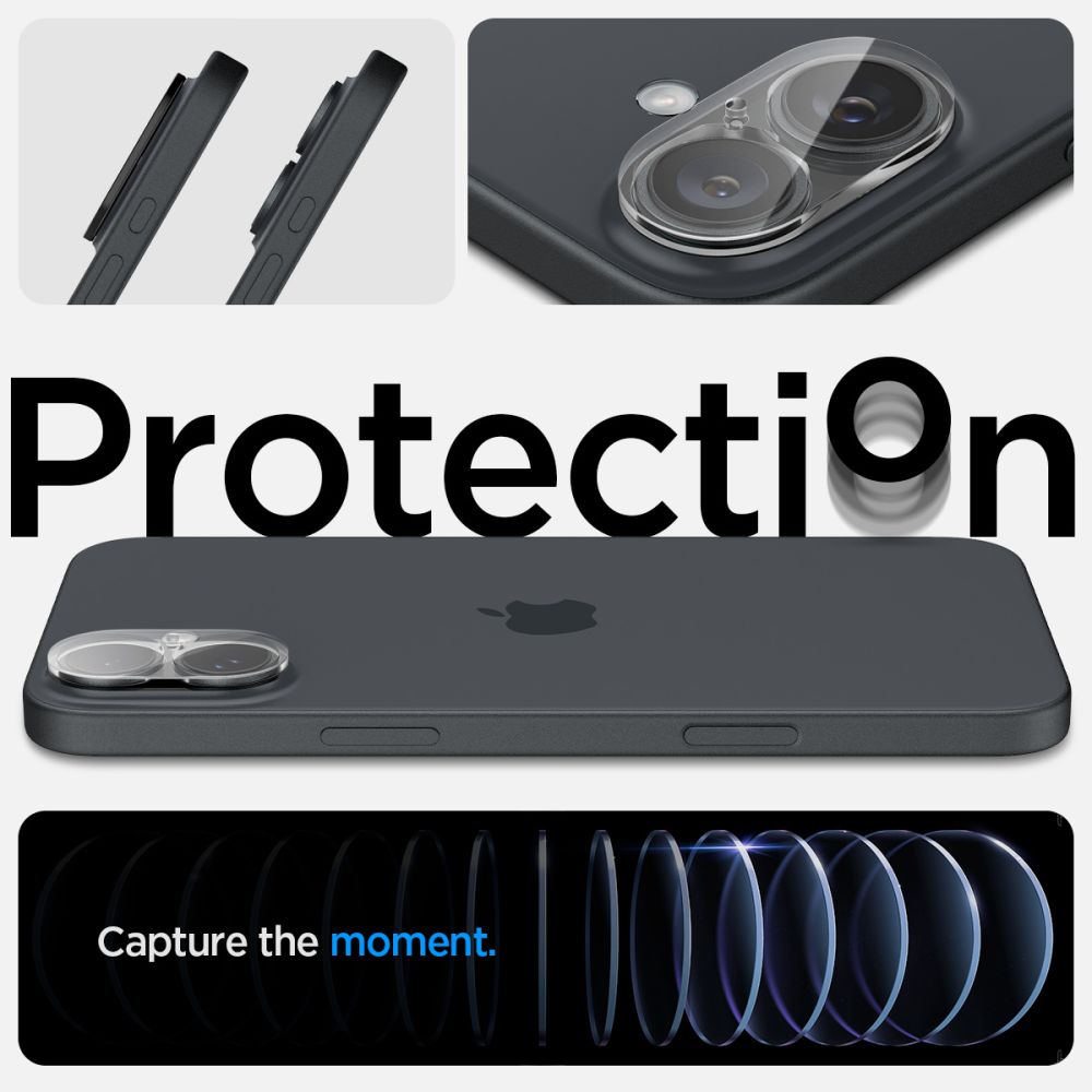 Optik Lens Protector (2 pezzi) iPhone 16 Clear