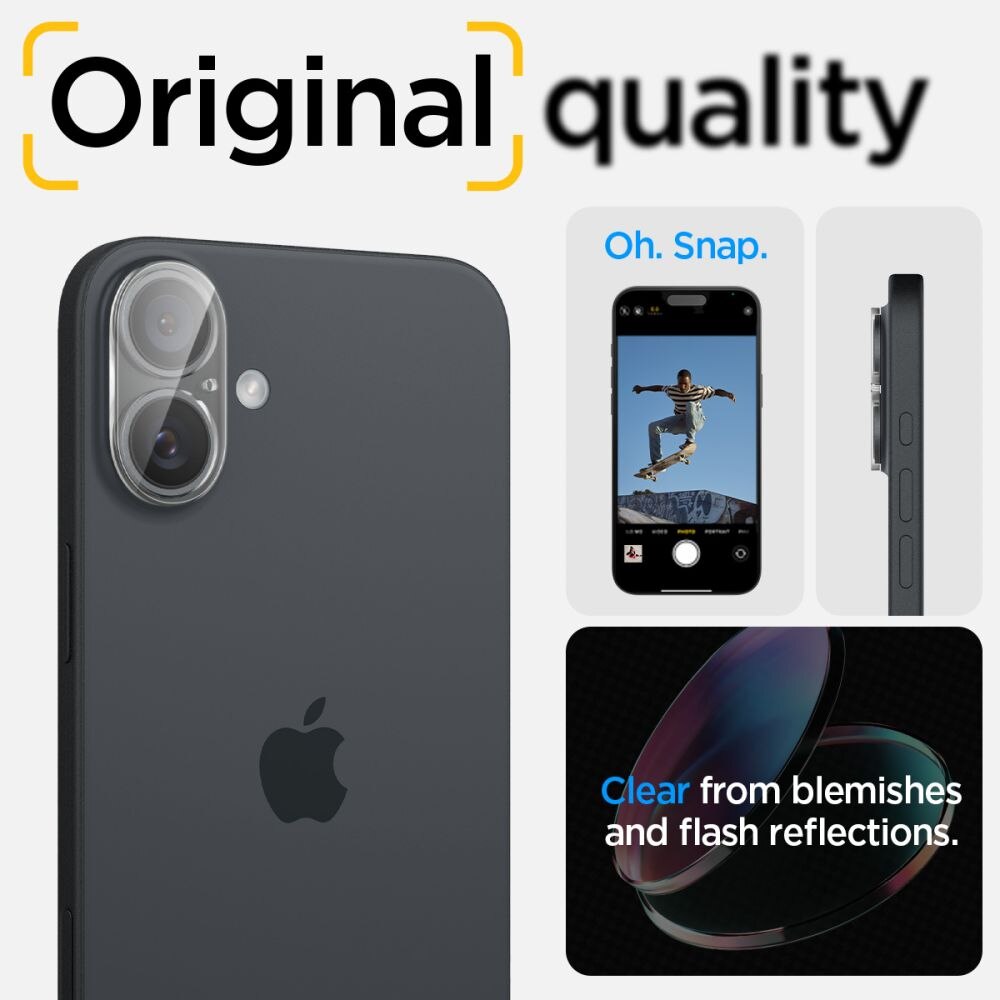 Optik Lens Protector (2 pezzi) iPhone 16 Clear