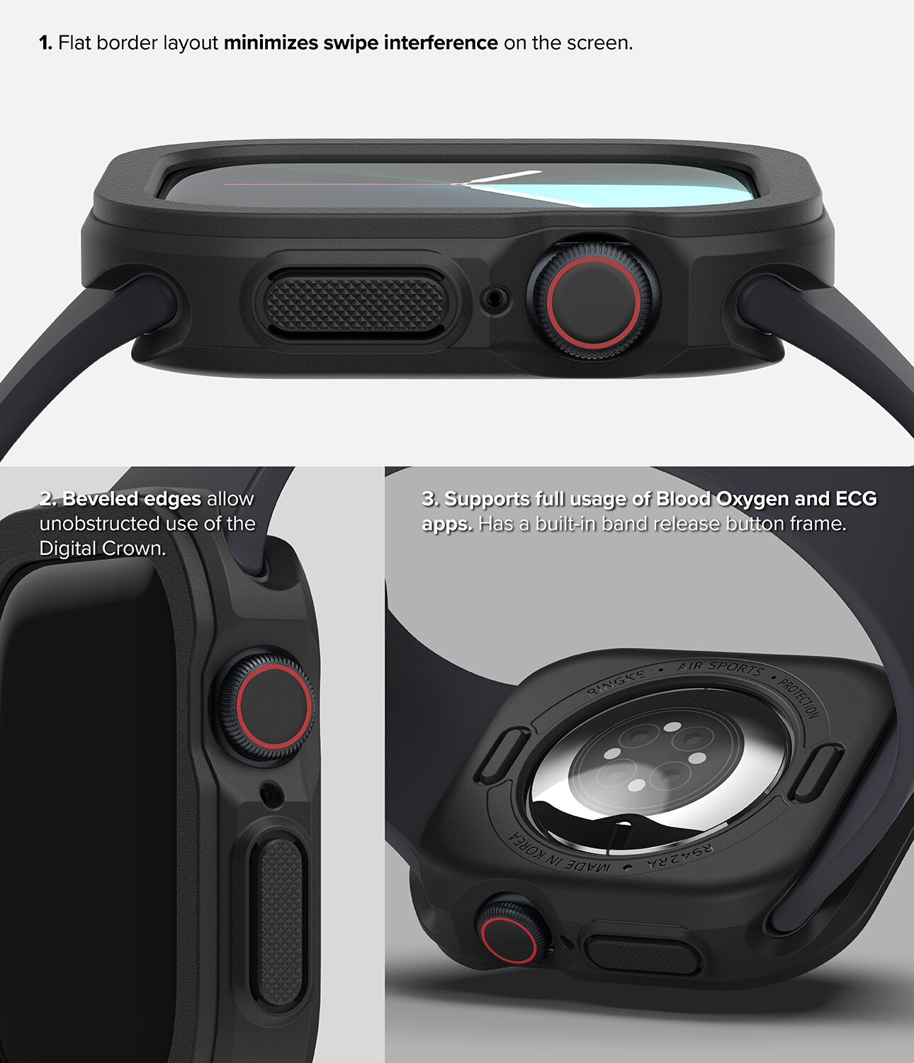 Cover Air Sports Apple Watch Series 10 42mm Black