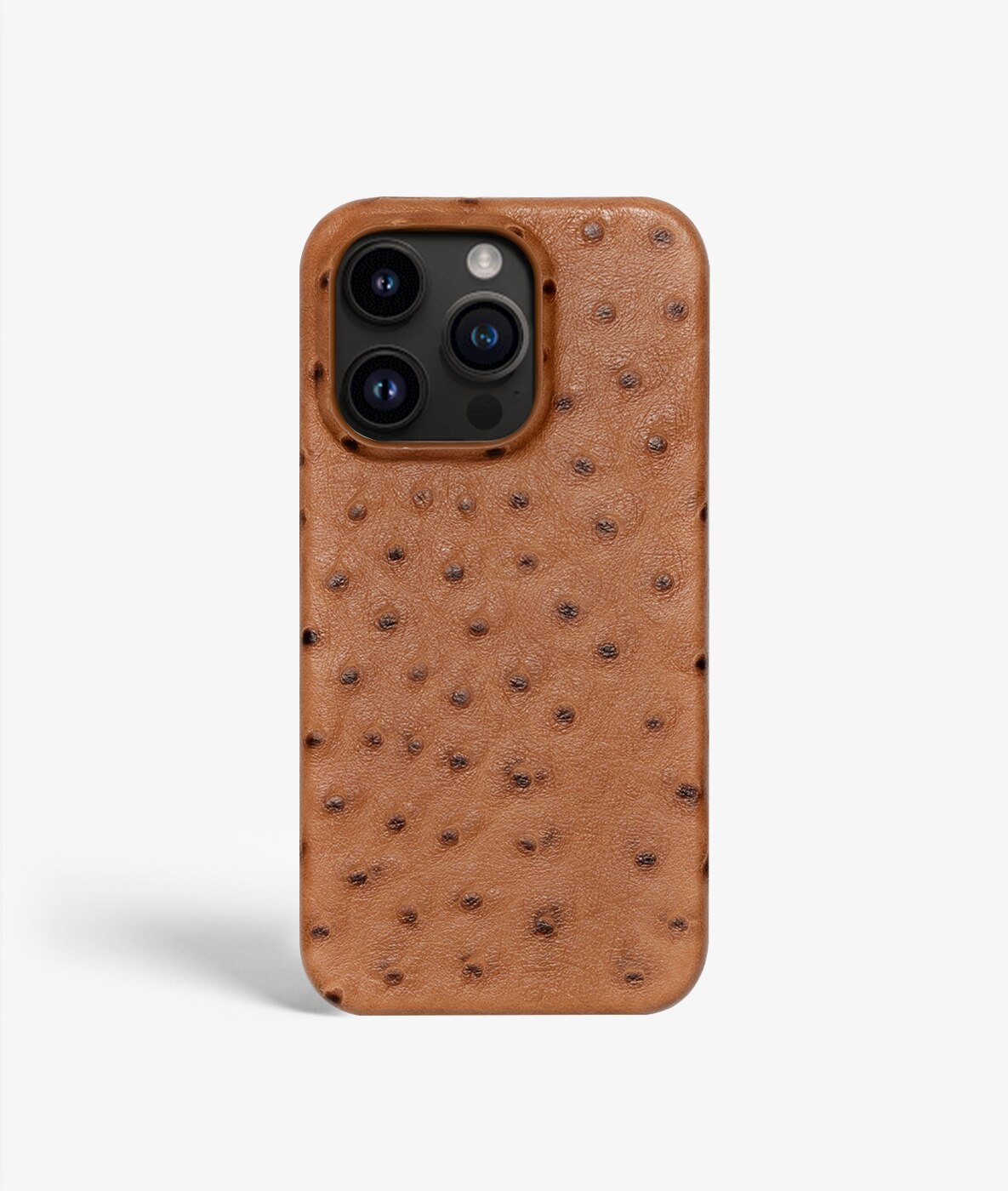 Cover iPhone 14 Pro Ostrich Cognac