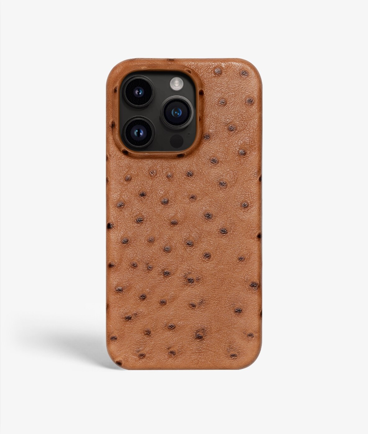 Cover iPhone 14 Pro Max Ostrich Cognac