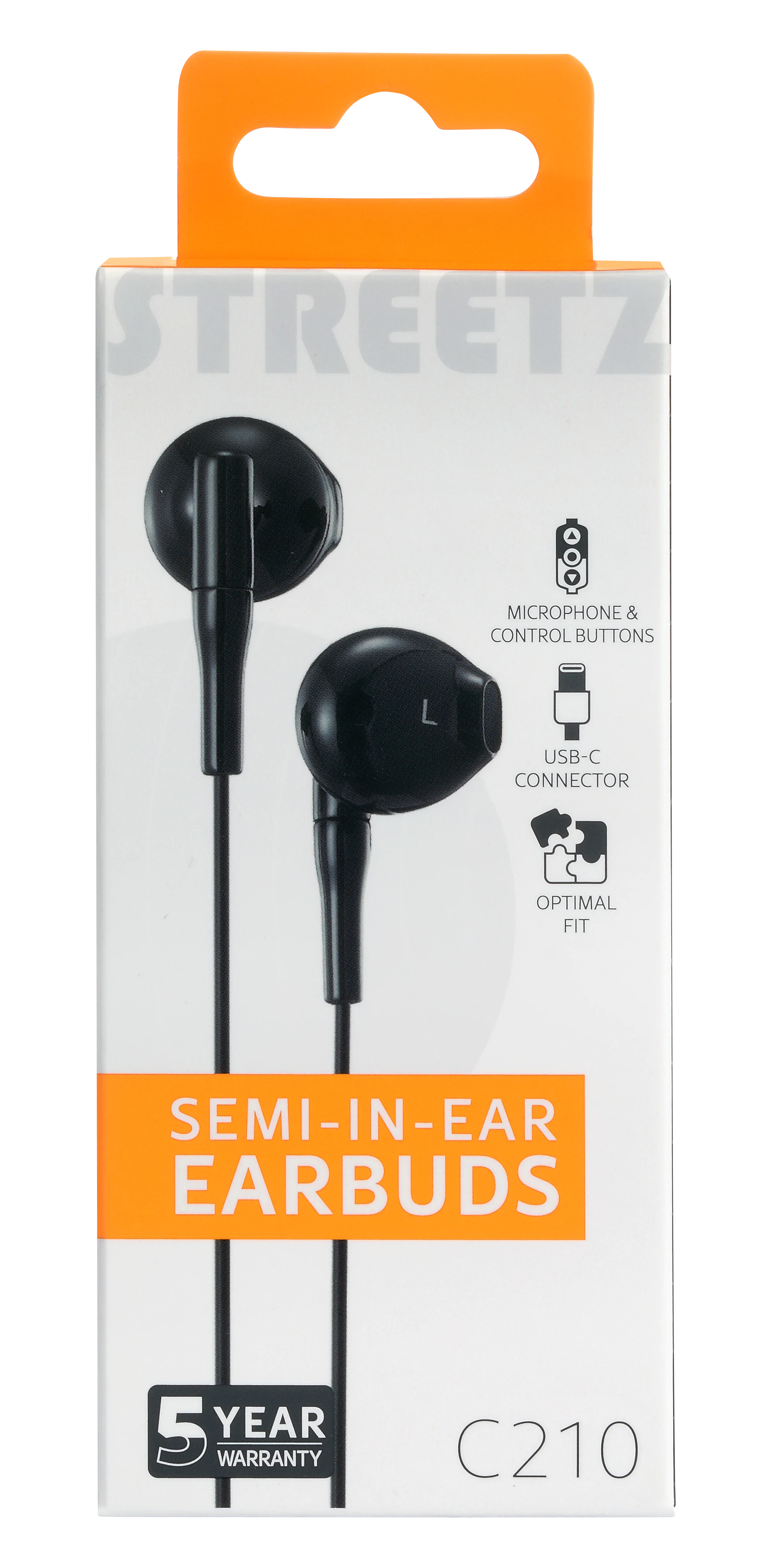 Auricolari semi-in-ear USB-C nero